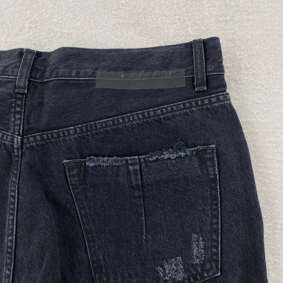 Ben Taverniti Unravel‎ Project Jeans 26 Rigid Denim Destroy Baggy Hailey Beiber - Picture 12 of 16